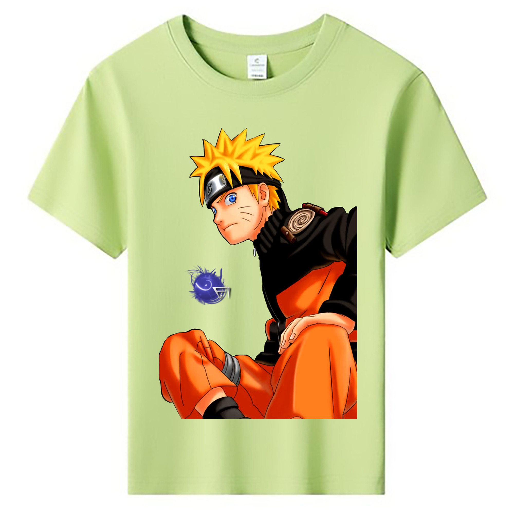 （画像用） NARUTO -ナルト- うずまき ナルト Uzumaki Naruto 綿100％キッズTシャツ（フロントプリント）